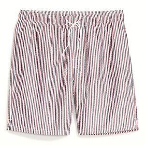Old Navy Seersucker 7” Swim Trunks for Men